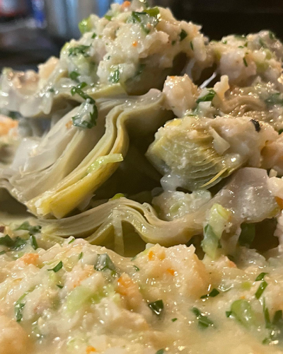 Garlic Shrimp Butter Artichoke Hearts