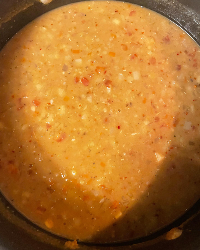 Red lentil soup